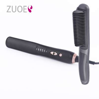 ZUOER Naturally Straightening Comb Electric Hair Straightening Brush Wholesale with 6-level temperature control